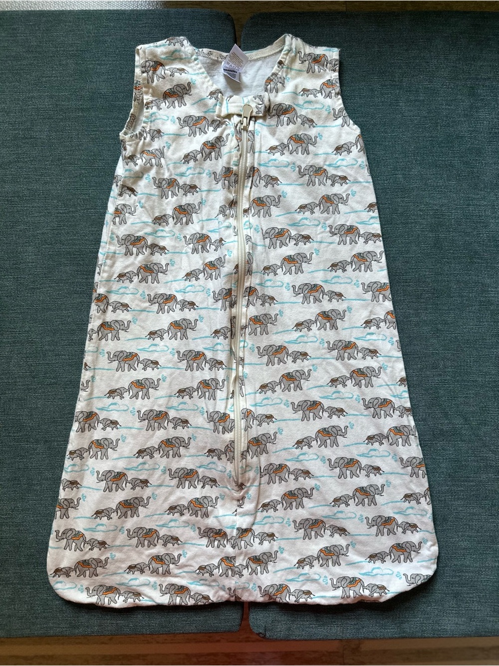 Touched By Nature - Elephant Print Sleep Sack 0-6mo